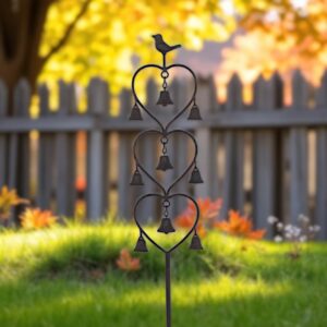 Rustic Hearts and Bells Stake (MOQ 6/PPU)